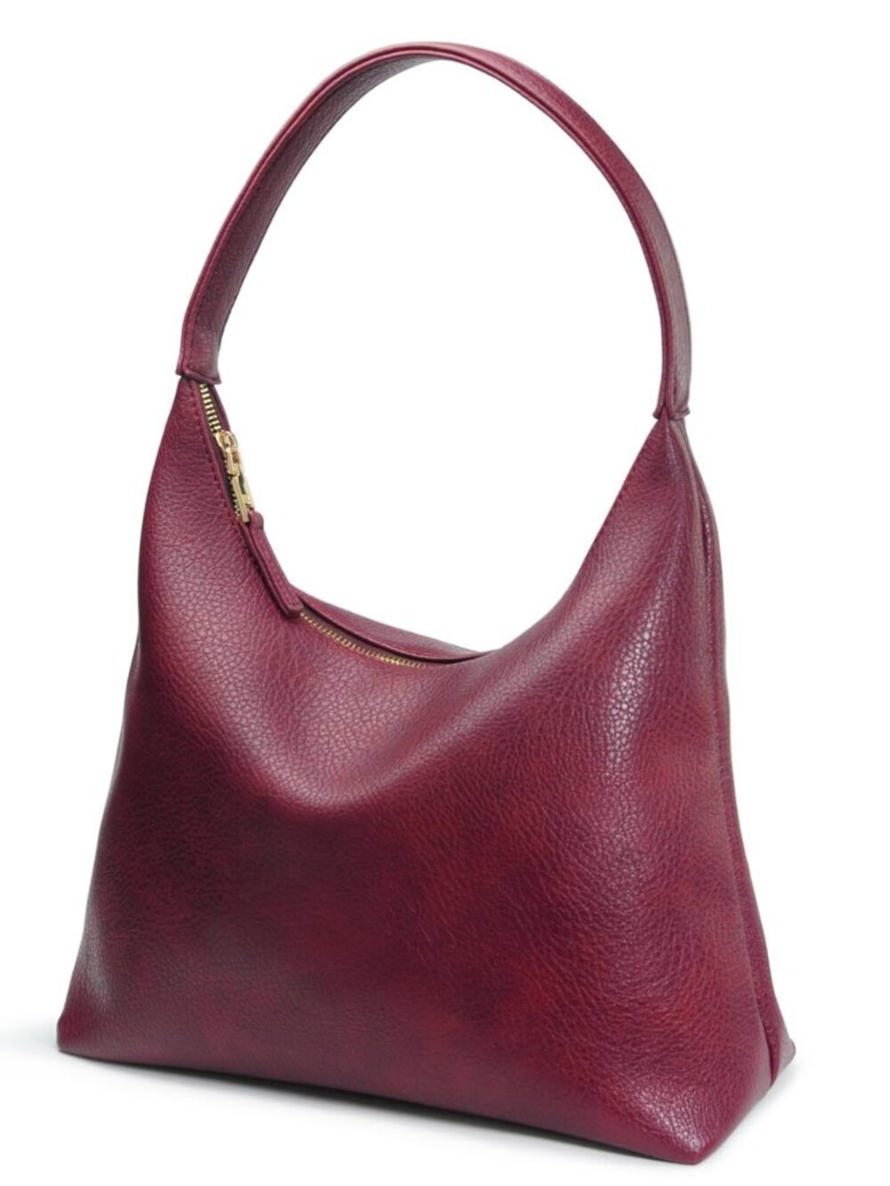 Women's Soft Vegan Leather Hobo Bag, Medium Slouchy Style